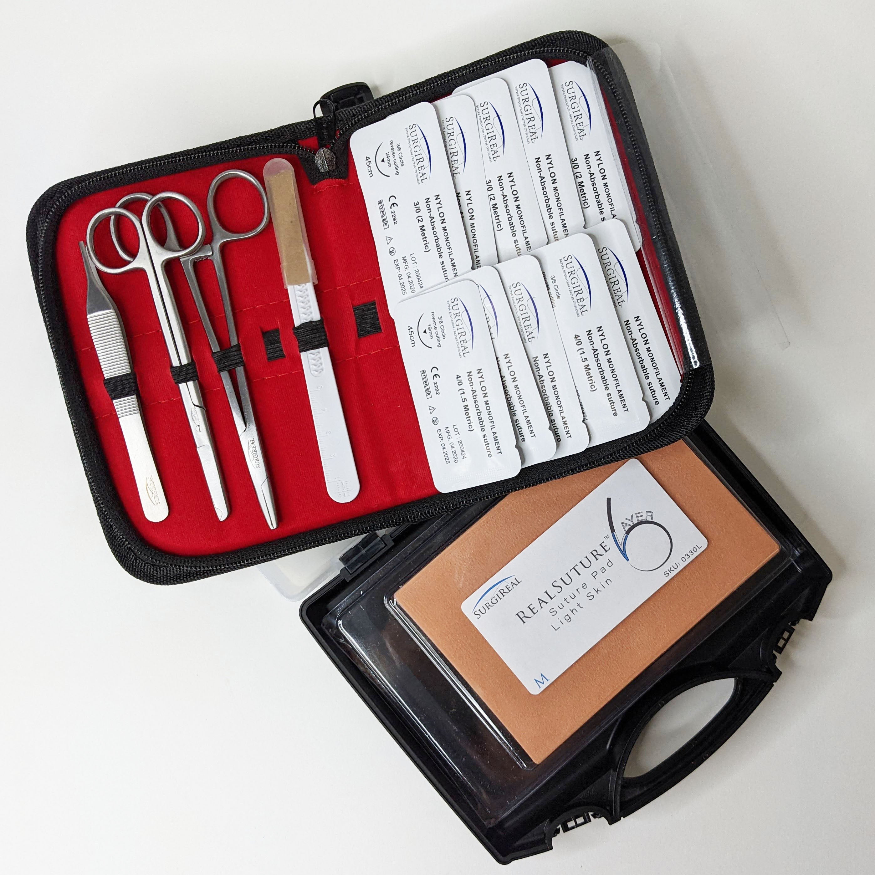 Kit de entrenamiento de sutura de 6 capas RealSuture mediano